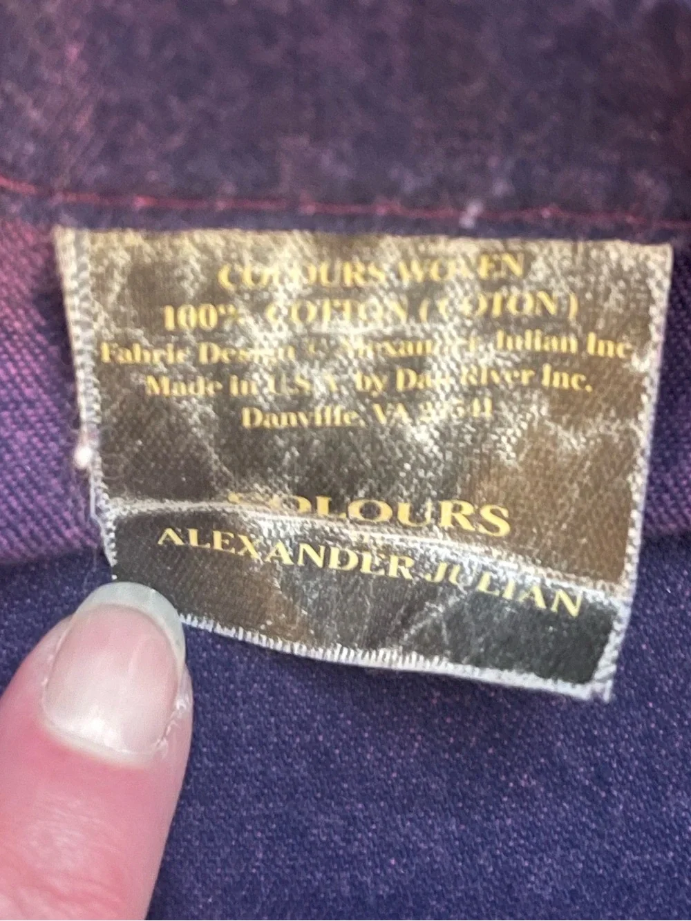 Alexander Julian Deep Purple Cotton Pillow Shams